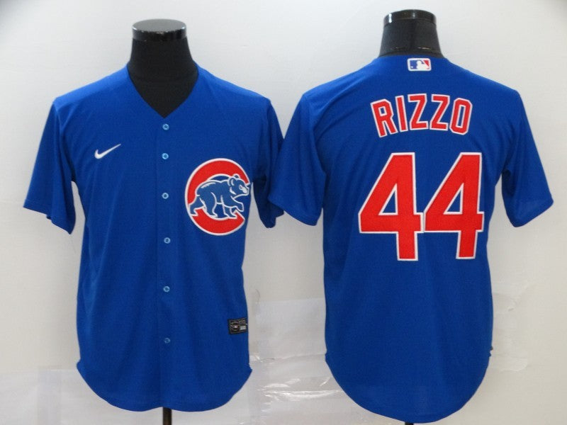 Men's Chicago Cubs Anthony Rizzo #44 Blue Baseball Jersey